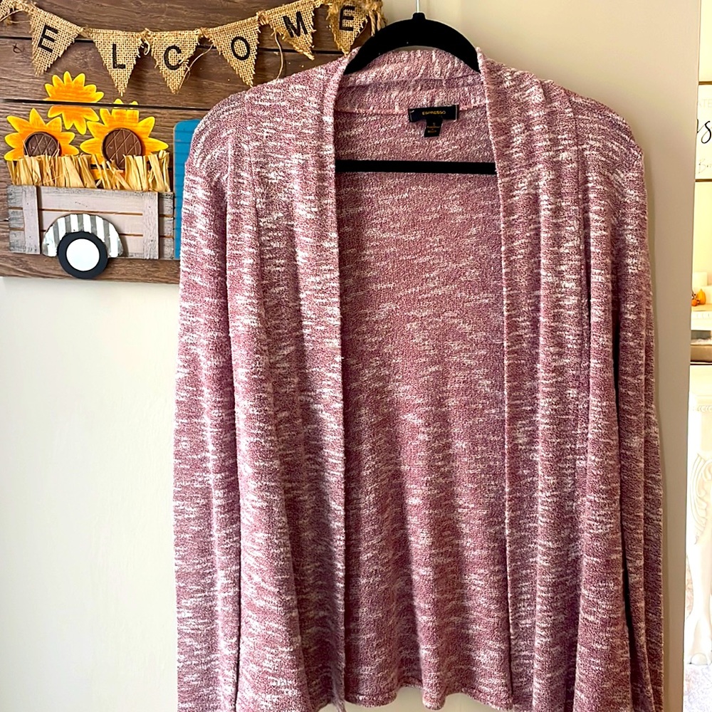 Women's Pink Sweater Cardigan